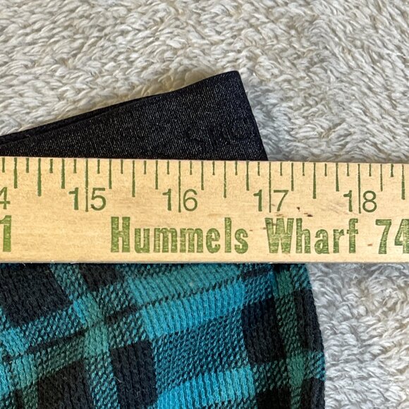 Victoria's Secret Cotton Long Sleeve Top & Lounge Pants Plaid PJ Set Green XL - Picture 4 of 8